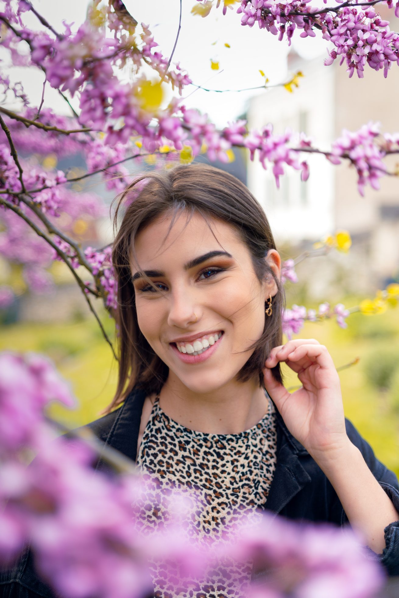 Smile with flowers